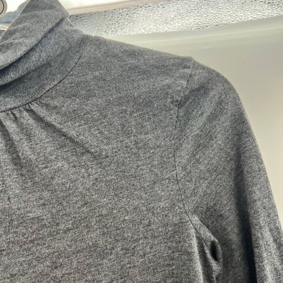 Talbots Mock Neck Top Women's Size XS Gray Long Sleeve Career - Picture 4 of 9